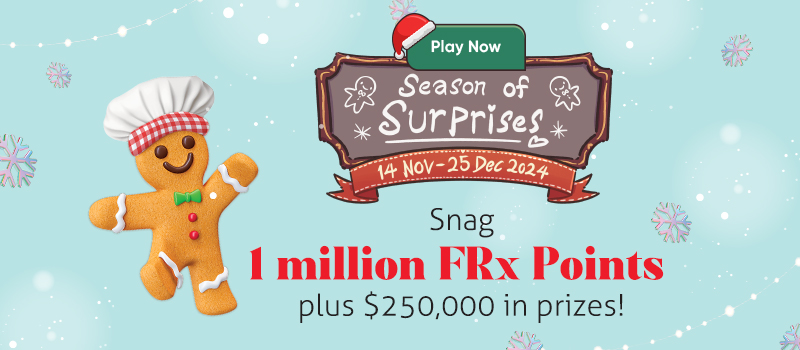 Stand to be an FRx Millionaire on the FRx app!